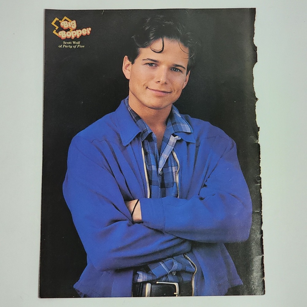 Scott Wolf Party of Five Dimples Poster Pinup Clipping Vintage 8x10 Big Bopper